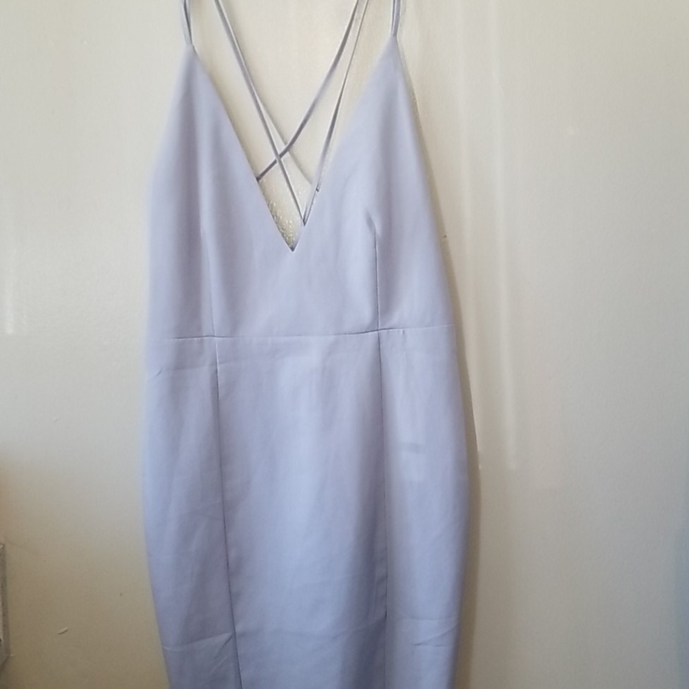 strappy side split midi dress